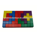 Jogos de aprendizagem clássicos Blocos de madeira educativos - 12pcs Brain Teaser Toys Block